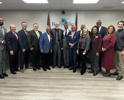Group of community leaders standing together