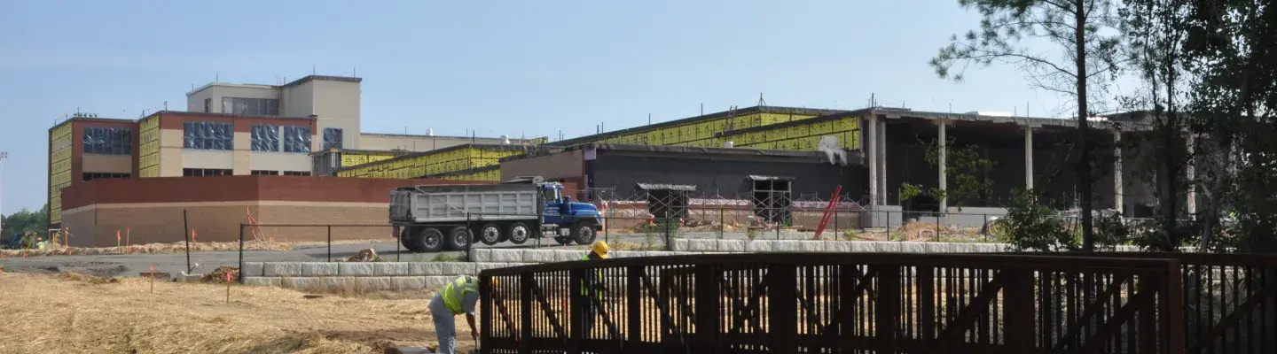 Rolesville Middle School construction