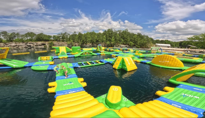 Fantasy lake water park