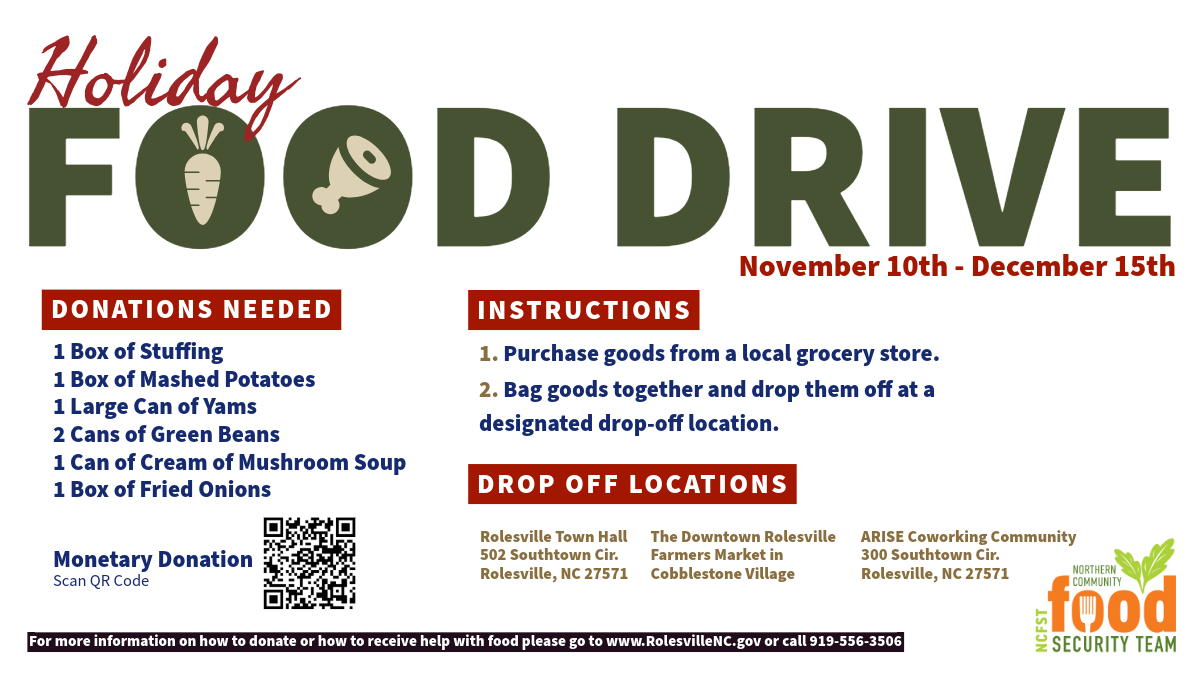 Holiday Food Drive Flyer