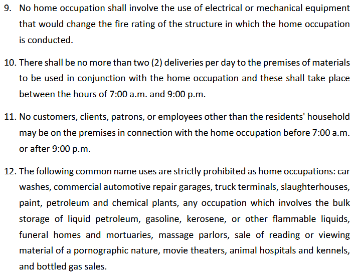 HOME OCCUPATION 9-12