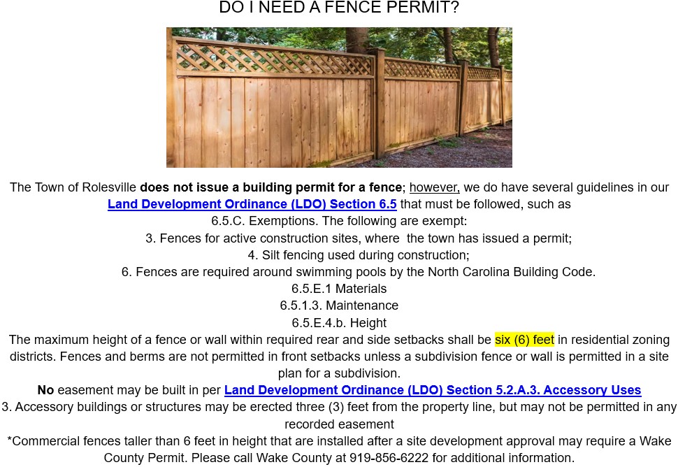 FENCE PERMIT
