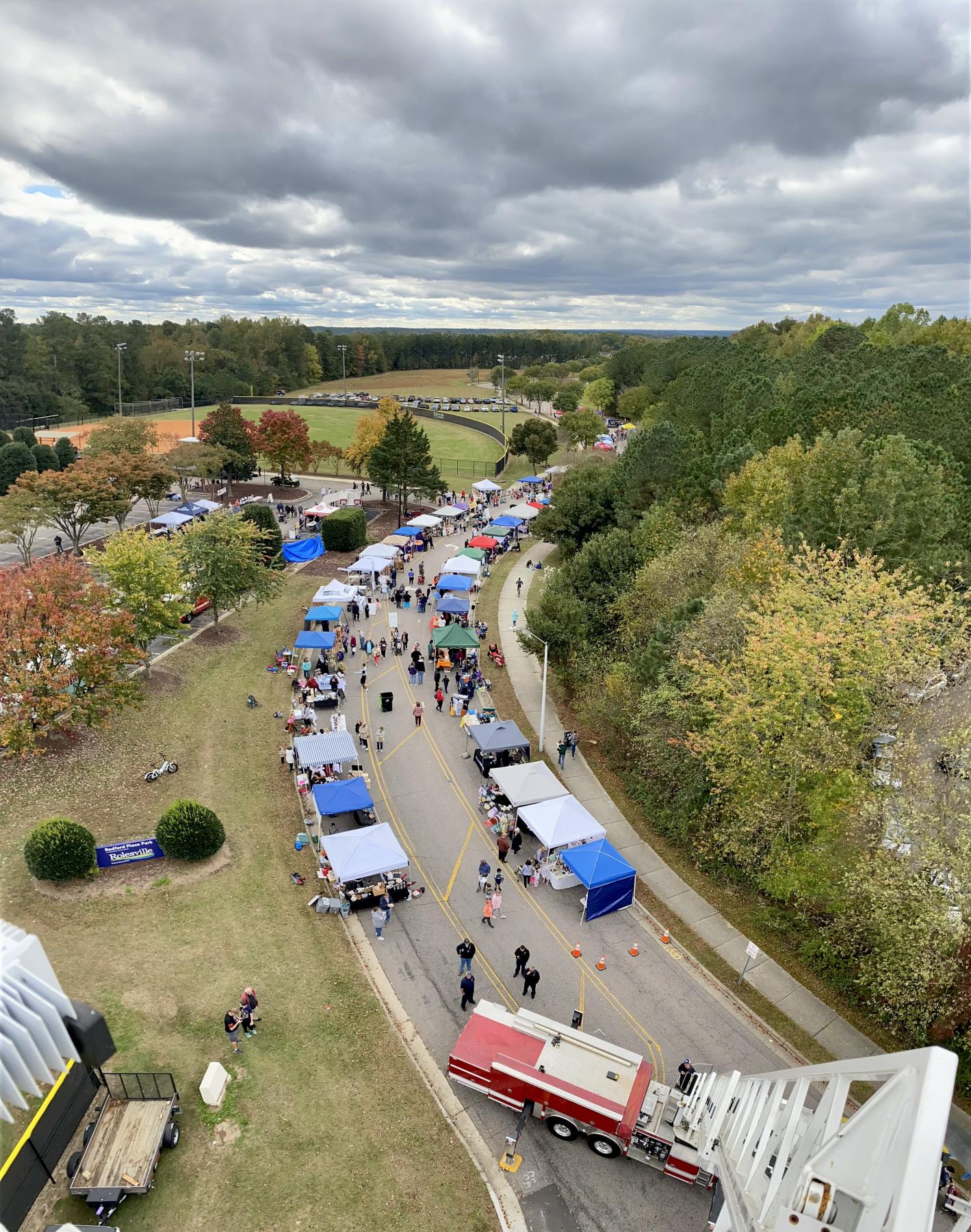 Aerial Picture of Fall FunFest