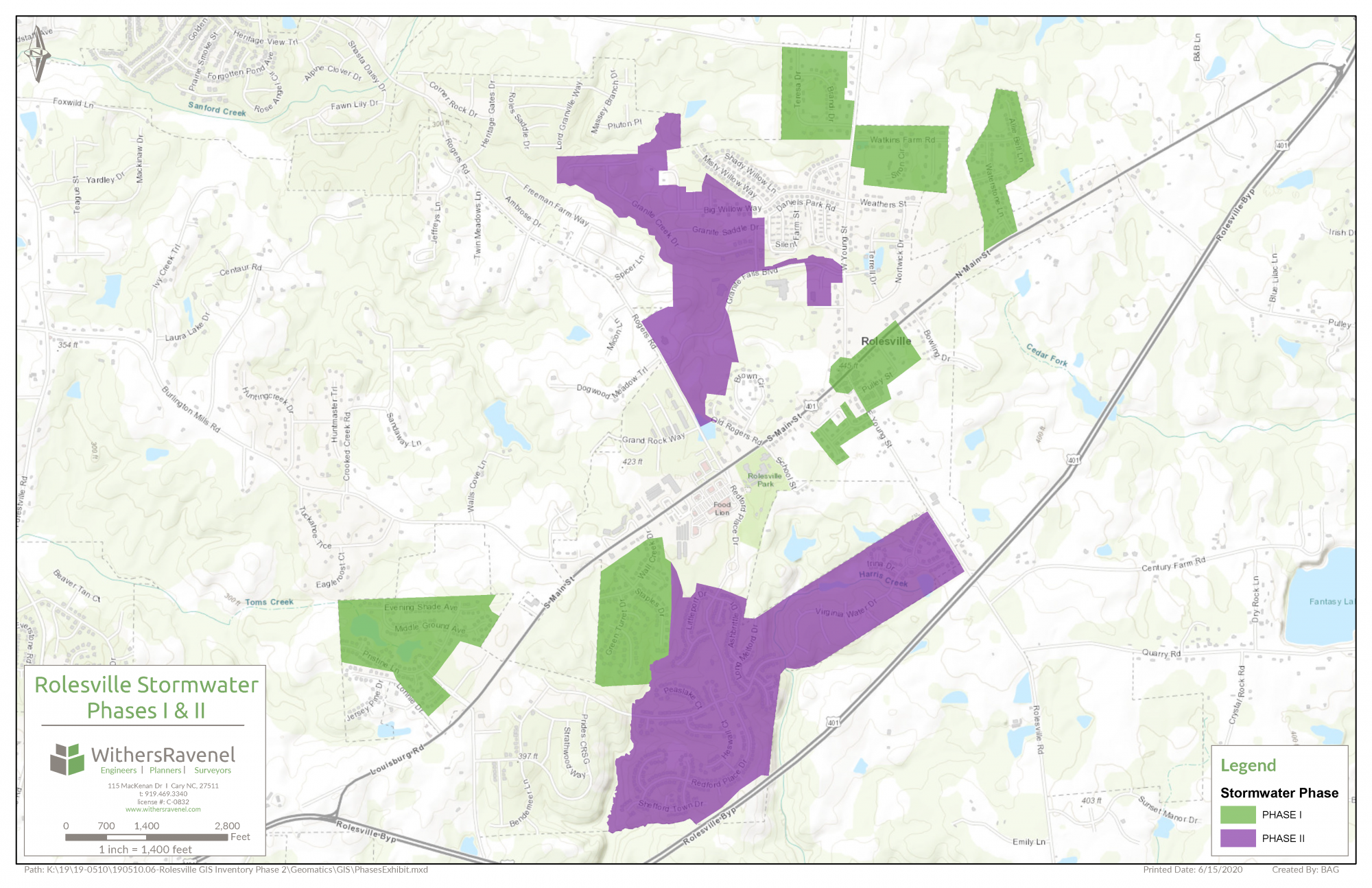 Stormwater Phase map